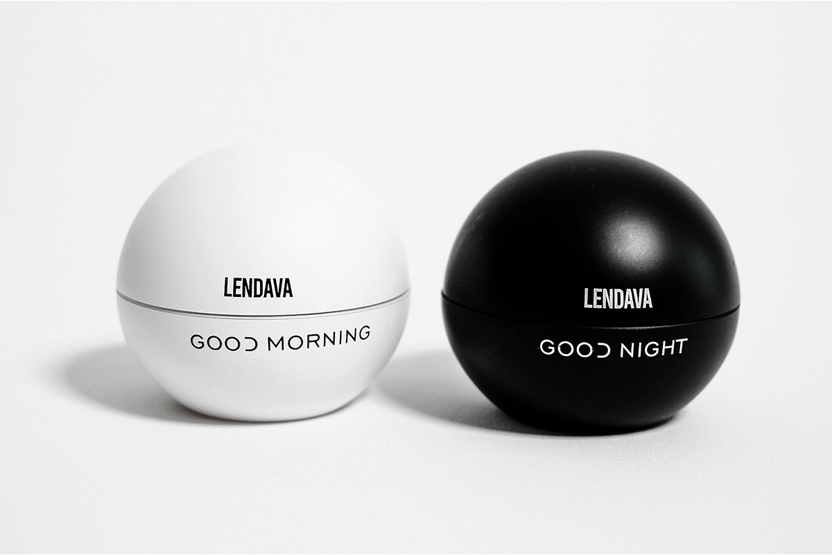 Mini Duo from clean beauty brand Lendava Skin includes Good Morning and Good Night moisturizers with Matrixyl 3000 peptides, vitamin C, ceramides, and vitamin B3. 