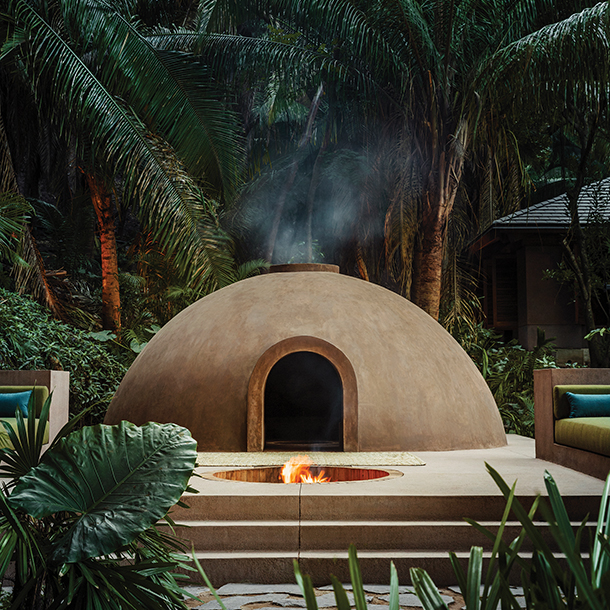 This resort offers a unique wellness experience: a traditional outdoor temazcal, a heated structure surrounded by nature, used for ancient cleansing rituals.